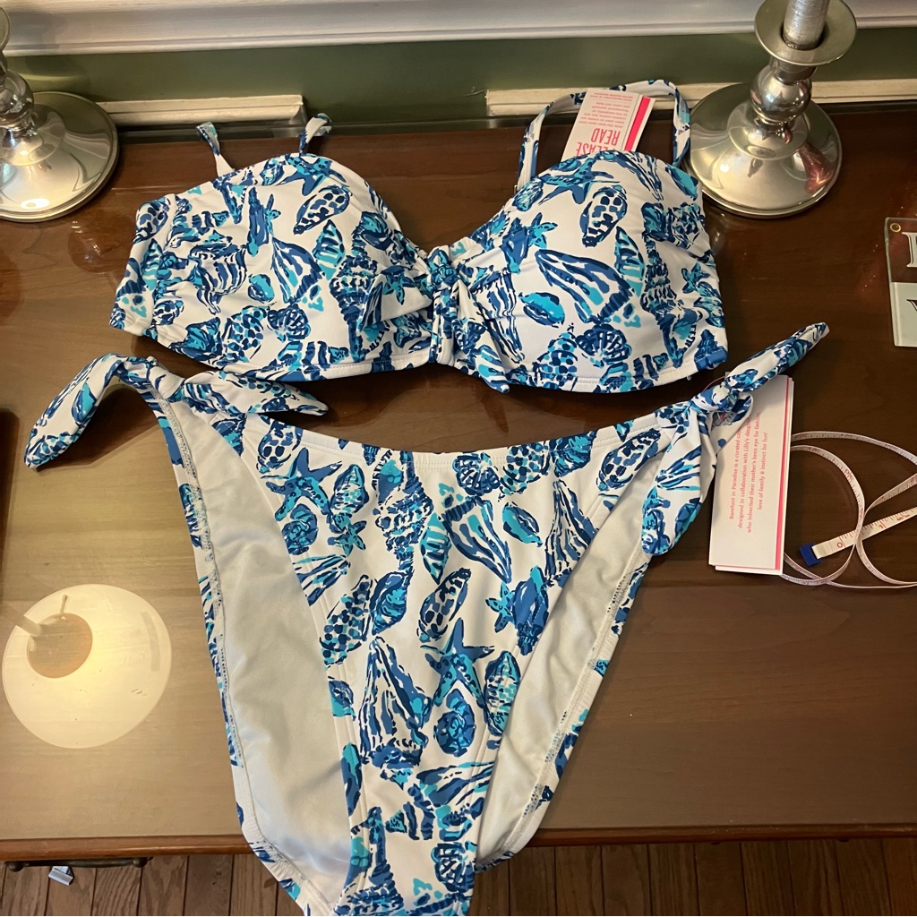 Lilly Pulitzer-Harlen Bikini Top And Roga Bikini Bottom, In “Resort White”, 12